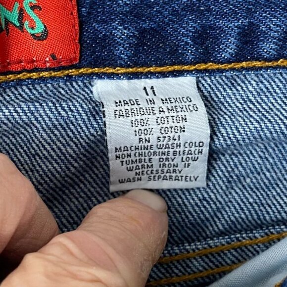 Once Again Women's Jeans Size 11 Flare Leg High Waist Denim 100% Cotton - Picture 4 of 14